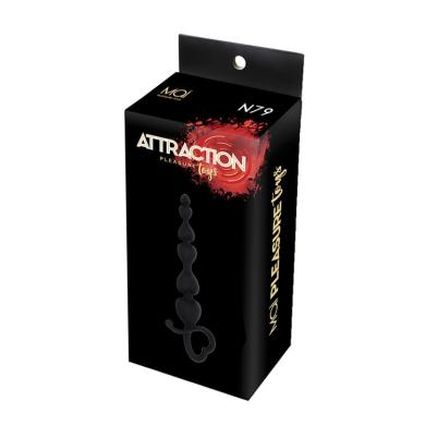 Анальные бусы MAI Attraction Toys №79 Black