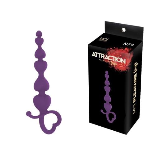 Анальные бусы MAI Attraction Toys №79 Purple