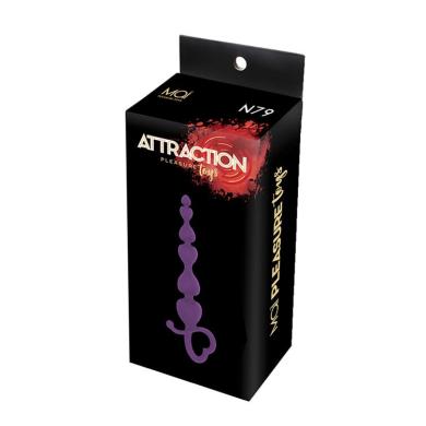 Анальные бусы MAI Attraction Toys №79 Purple