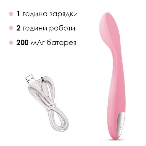 Стимулятор клитора и точки G - Svakom Keri Pale Pink