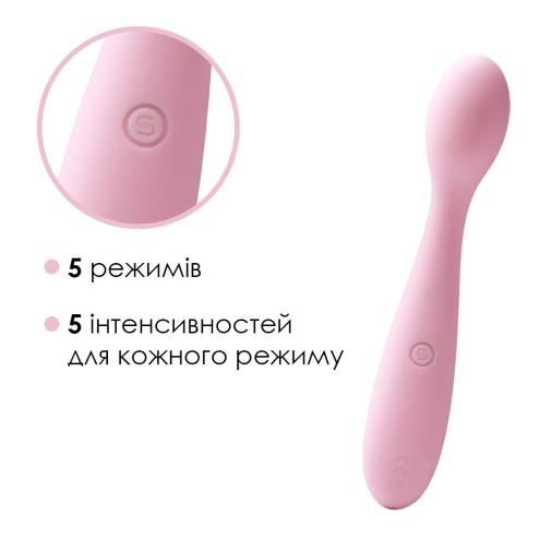 Стимулятор клітора та точки G - Svakom Keri Pale Pink