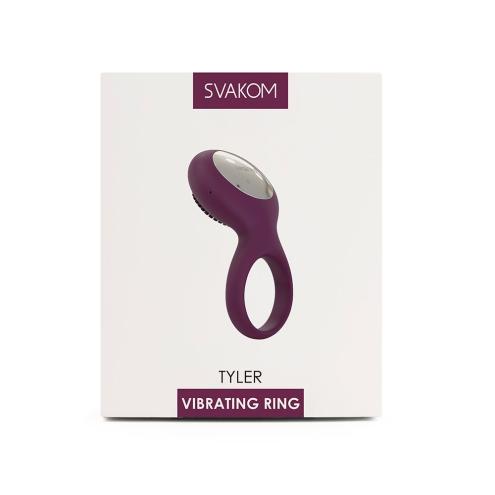 Эрекционное кольцо с вибрацией Svakom Tyler Violet