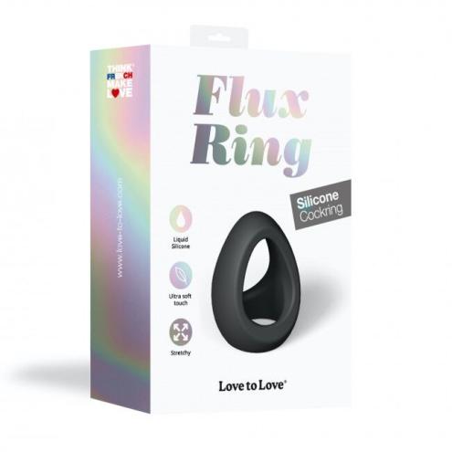 Подвійне ерекційне кільце Love To Love FLUX RING - BLACK ONYX