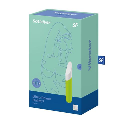 Минивибратор с гибким язычком Satisfyer Ultra Power Bullet 7 Green