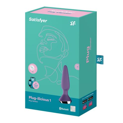 Анальная смарт-вибропробка Satisfyer Plug-ilicious 1 Purple