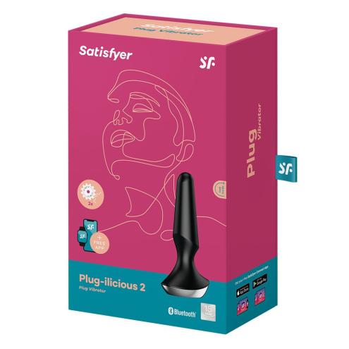 Анальная смарт-вибропробка Satisfyer Plug-ilicious 2 Black