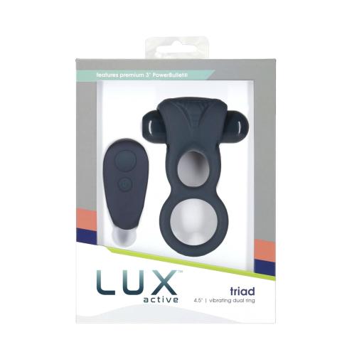 Подвійне ерекційне кільце Lux Active – Triad – Vibrating Dual Cock Ring