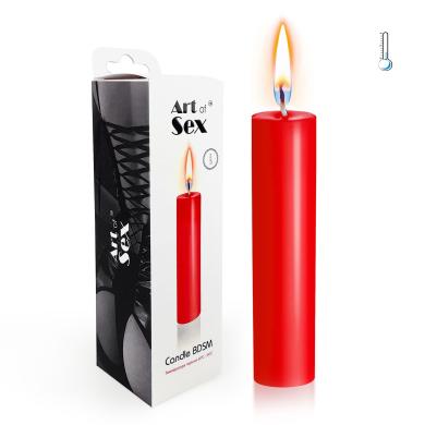 Красная свеча восковая Art of Sex size M, 15 см низкотемпературная