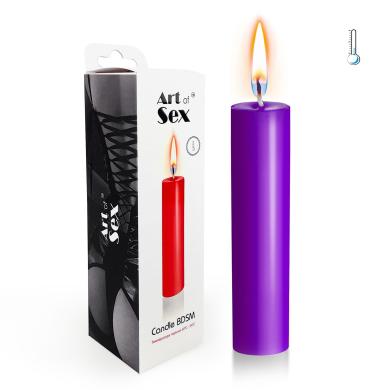 Фиолетовая свеча восковая Art of Sex size M, 15 см низкотемпературная