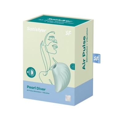 Вакуумний кліторальний стимулятор Satisfyer Pearl Diver Mint