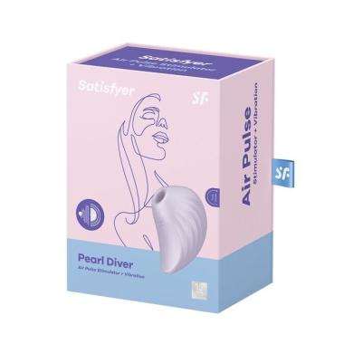 Вакуумний кліторальний стимулятор Satisfyer Pearl Diver Violet