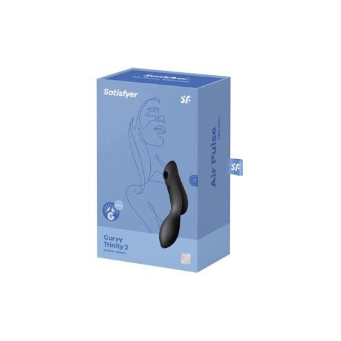 Вакуумный клиторальный стимулятор Satisfyer Curvy Trinity 2 Black