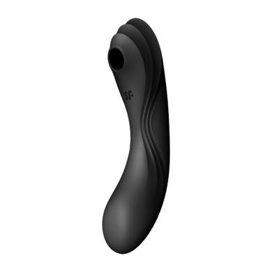 Вакуумний стимулятор із вібрацією Satisfyer Curvy Trinity 4 Black