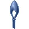 Эрекционное смарт виброкольцо с регулировкой размера Satisfyer Bullseye Blue