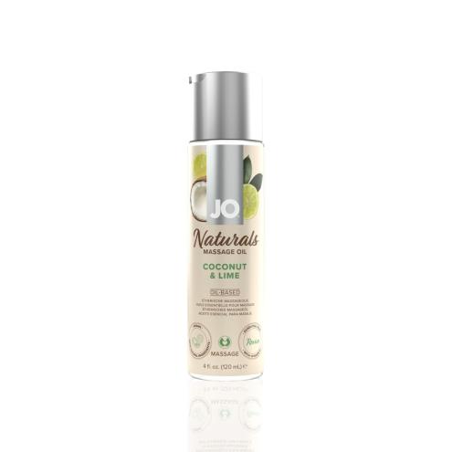 Масажна олія System JO – Naturals Massage Oil – Coconut & Lime, 120 мл