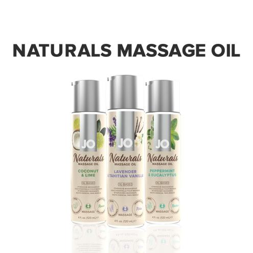 Массажное масло System JO – Naturals Massage Oil – Lavender & Vanilla, 120 мл