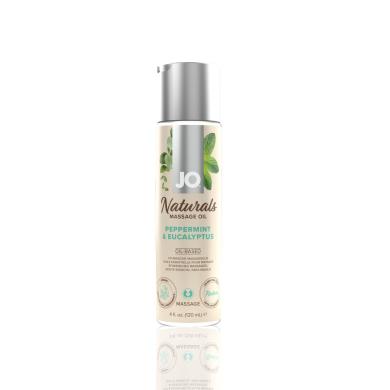 Масажна олія System JO - Naturals Massage Oil - Peppermint & Eucalyptus, 120 мл