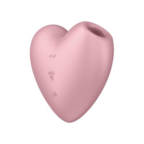 Вакуумный стимулятор Satisfyer Cutie Heart Light Red