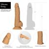 Фаллоимитатор ADDICTION - Dual Density Silicone Dildo Caramel 8″