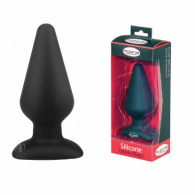 Анальна пробка з отвором для вібро кулі Malesation Silicone Classic Plug L