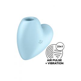Вакуумний стимулятор Satisfyer Cutie Heart Blue - 1