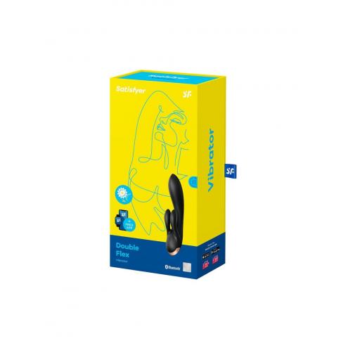 Вибратор кролик  Satisfyer Double Flex Black