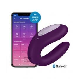 Вибратор для пар Satisfyer Double Joy Violet - 4