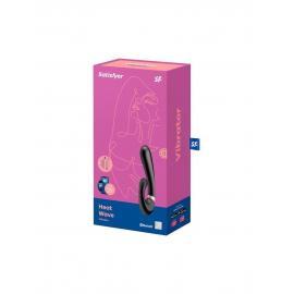 Смарт вібратор із підігрівом Satisfyer Heat Wave Black - 3