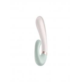 Смарт вібратор із підігрівом Satisfyer Heat Wave Mint - 1