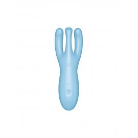 Кліторальний смарт-вібратор Satisfyer Threesome 4 Blue - 4