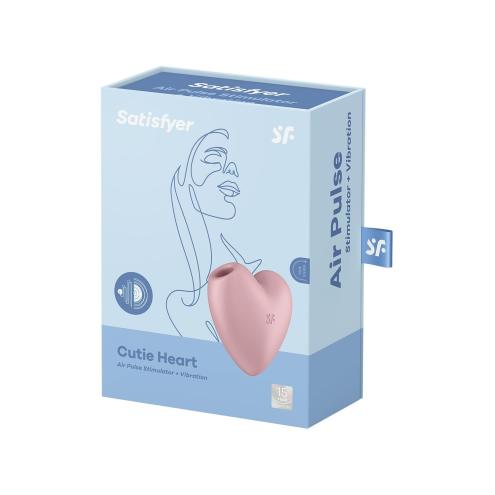 Вакуумный стимулятор Satisfyer Cutie Heart Light Red