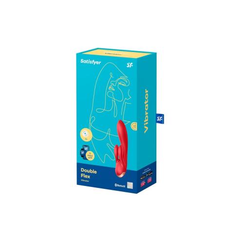 Вибратор кролик Satisfyer Double Flex Red