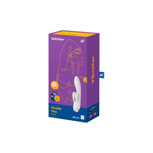 Вібратор кролик Satisfyer Double Flex White