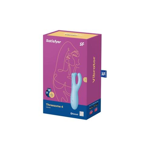 Клиторальный смарт вибратор Satisfyer Threesome 4 Blue