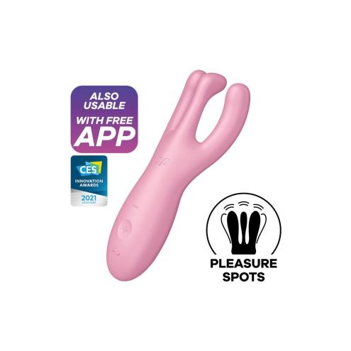 Клиторальный смарт вибратор Satisfyer Threesome 4 Pink