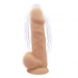 Двошаровий фалоімітатор з вібрацією SilexD Norman Vibro Flesh - 1