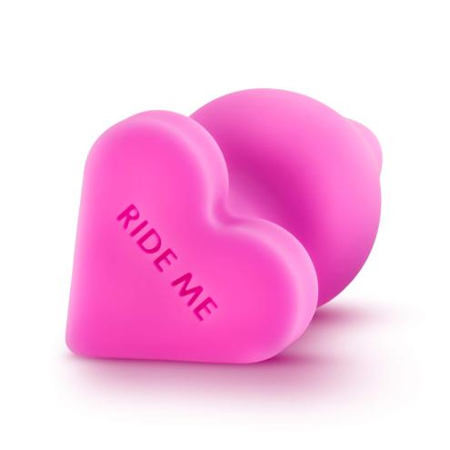 Анальная пробка Blush PLAY WITH ME CANDY HEART RIDE ME PINK, LARGE