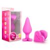 Анальная пробка Blush PLAY WITH ME CANDY HEART RIDE ME PINK, LARGE