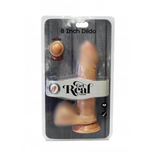 ToyJoy Get Real Dual Density Dildo 8 Inch Balls