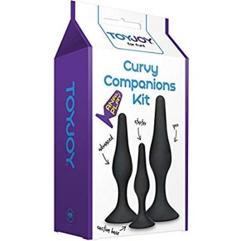 Набор анальных пробок Toy Joy Curvy Companions Kit 3Pcs