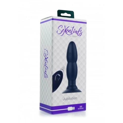 Toy Joy SeXentials Jubilation Plug - анальная пробка с вибрацией, 14х3,5 см