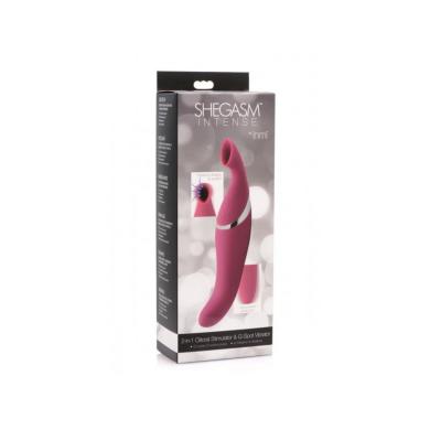 Женский вакуумный стимулятор 2 в 1 Shegasm Intense Clit Stimulator 