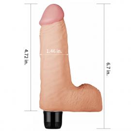 Реалістичний вібратор - 7  Real Feel Vibrator 14 Flesh - 2
