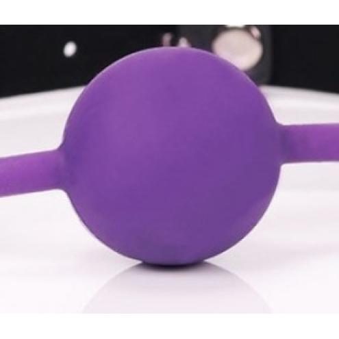 Кляп силиконовый фиолетового цвета