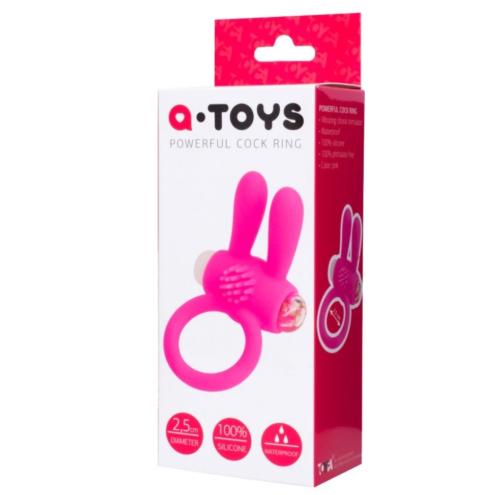 Эрекционное кольцо с вибрацией A-TOYS Penis Vibroring