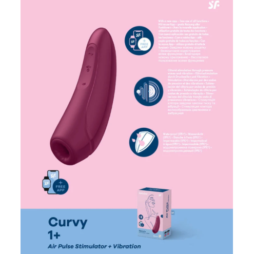 Satisfyer Curvy 1+ Rose Red