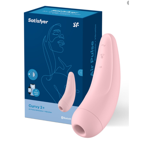 Вакуумный клиторальный стимулятор Satisfyer Curvy 2+ Pink