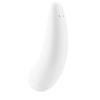 Вакуумный клиторальный стимулятор Satisfyer Curvy 2+ White