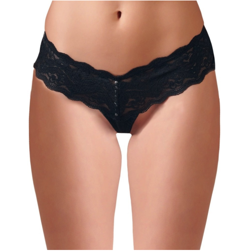 Женские стринги - Cotelli Collection 2320126 Basic String - black L