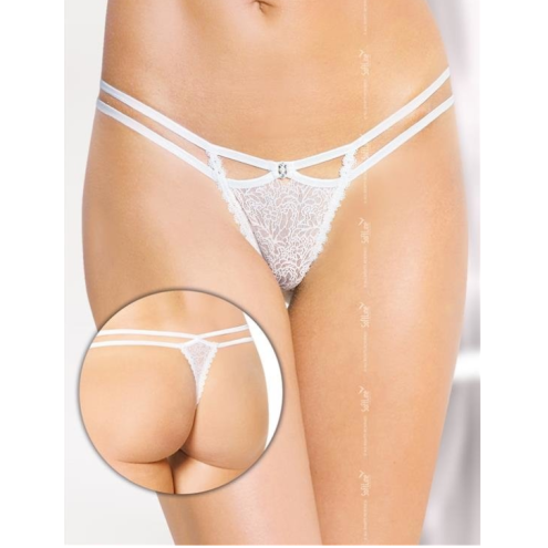 Женские стринги - G-String 2450, white, S/M